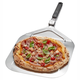 Pelle à pizza en bois, lot de 2, poignée pratique, pour le pain, la pizza  et tarte flambée, LxP : 30,5x54 cm, nature