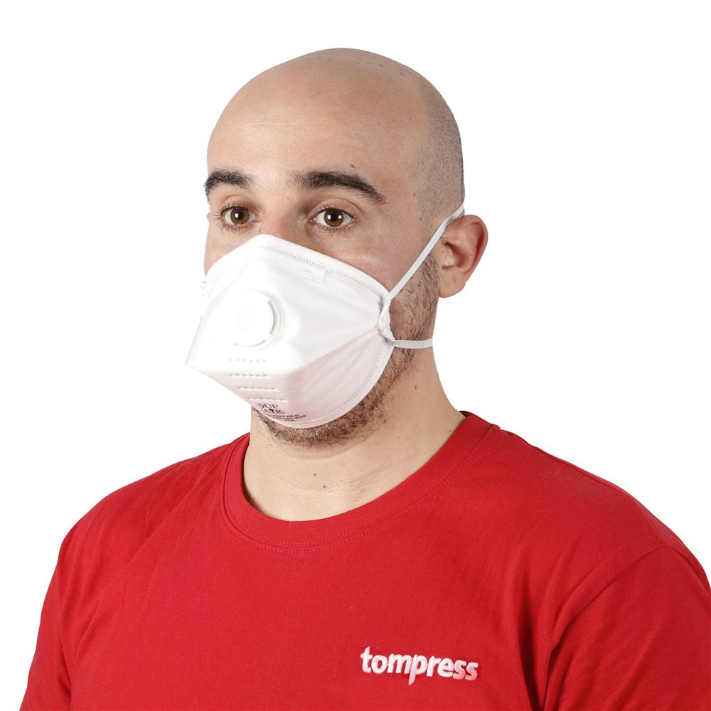 Masque de protection respiratoire FFP2 avec valve x20 pliable
