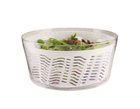 Essoreuse à salade 26 cm blanche et transparente