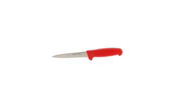 Couteau désosseur lame usée 14 cm rouge