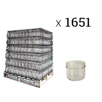Conserve à pâté en verre twist off 450 ml par palette de 1651