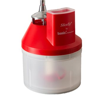 Mini hachoir SliceSy rouge pour mixeur plongeant Bamix