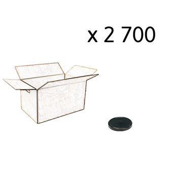 Carton de 2 700 capsules noires Twist-Off de 48 mm TO48