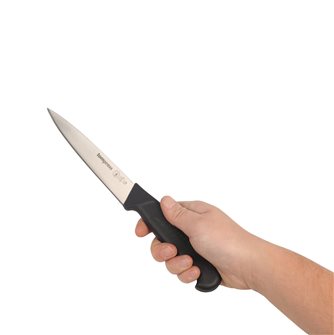 Couteau à raclette microdenté inox manche bois riveté