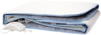 Couvre matelas chauffant électrique simple 150x80 cm laine polyester lavable