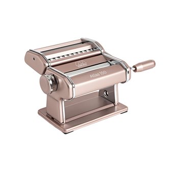 Machine à pâtes manuelle rose poudré Marcato Design fabriquée en Italie